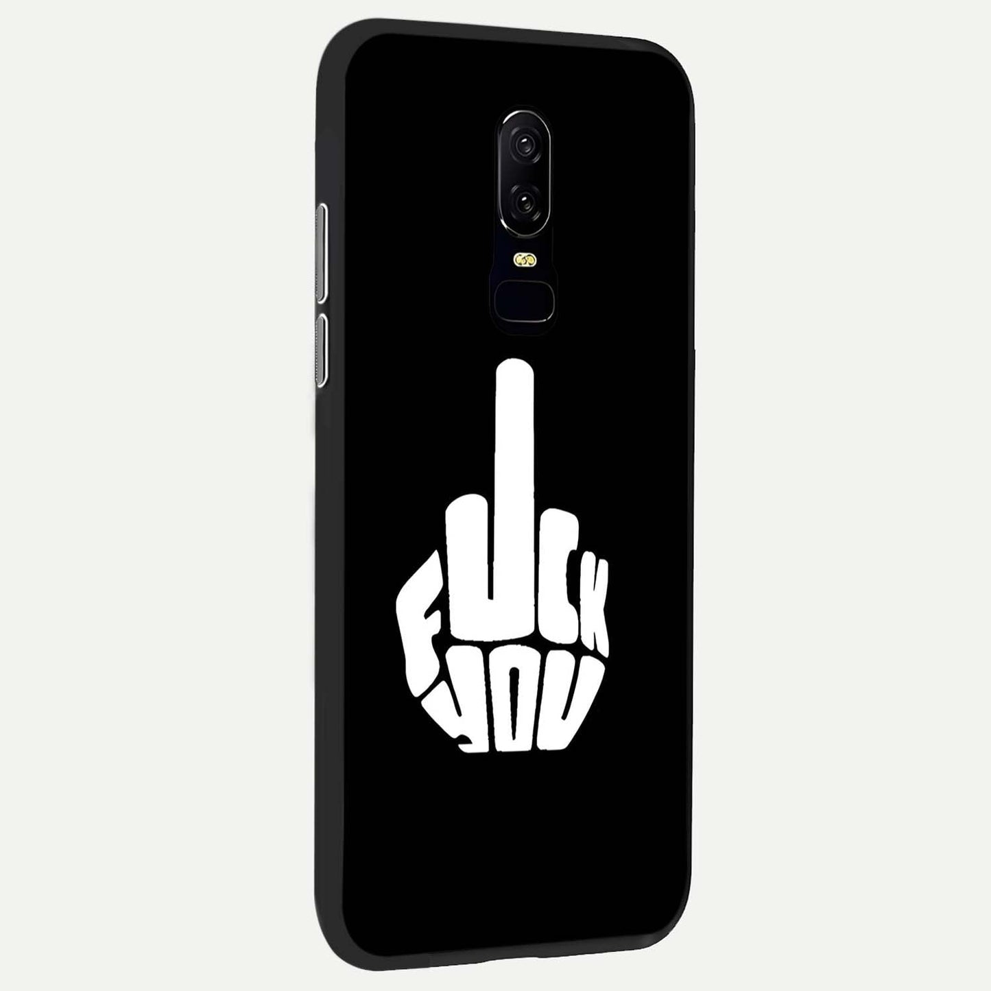 Rebel Mode On Glass Case showing full back design in clean flat view with bold rebel-themed artwork and glossy glass finish.