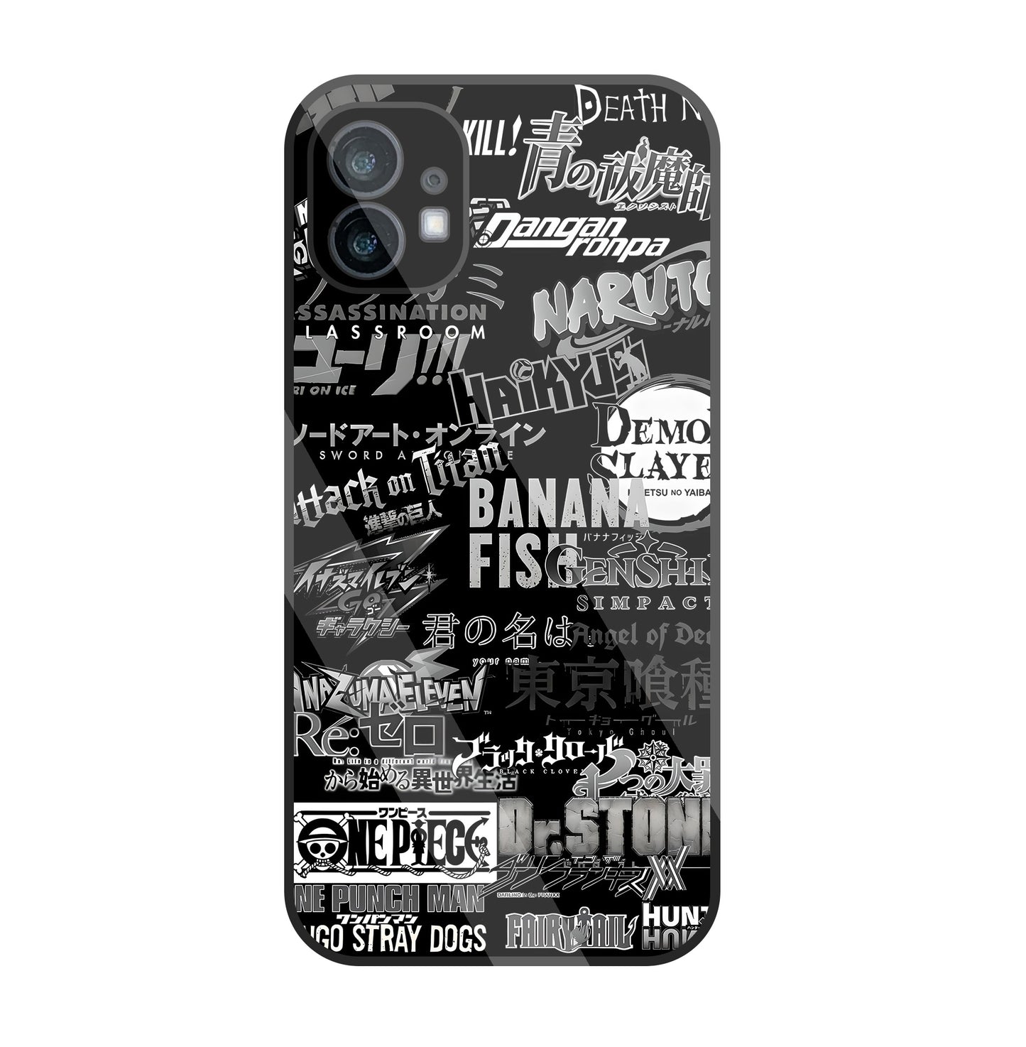 Anime Mashup Glass Case For Nothing Phone 1