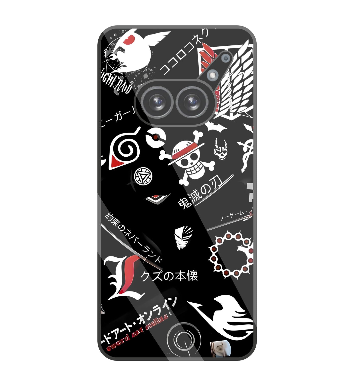 Anime Symbol Glass Case For Nothing Phone 2A