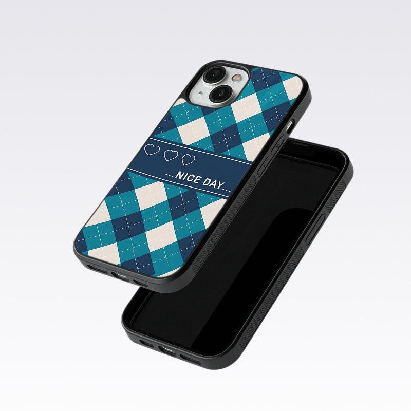 Argyle sweater pattern Glass Case For Oneplus 9 Pro