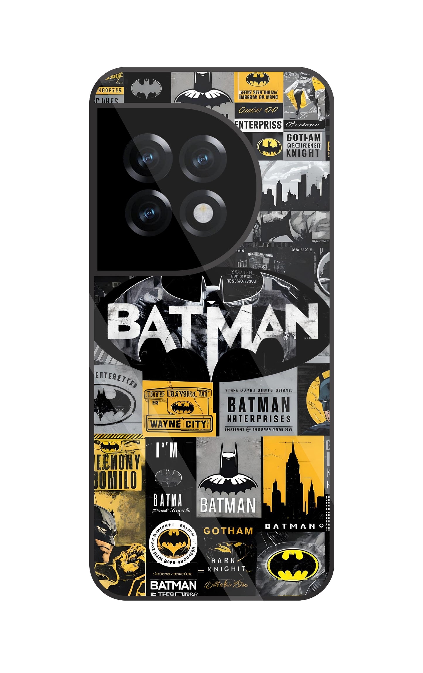 Batman Mashup Glass Case For OnePlus 11R
