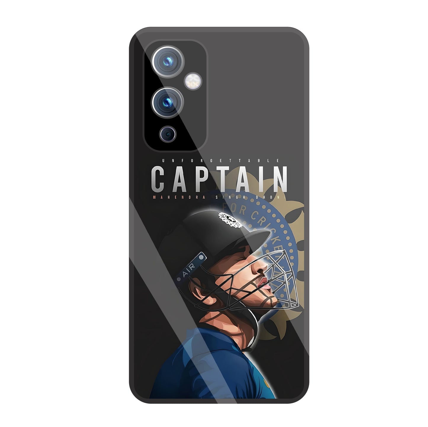 Captain MS Dhoni Glass Case For OnePlus 9