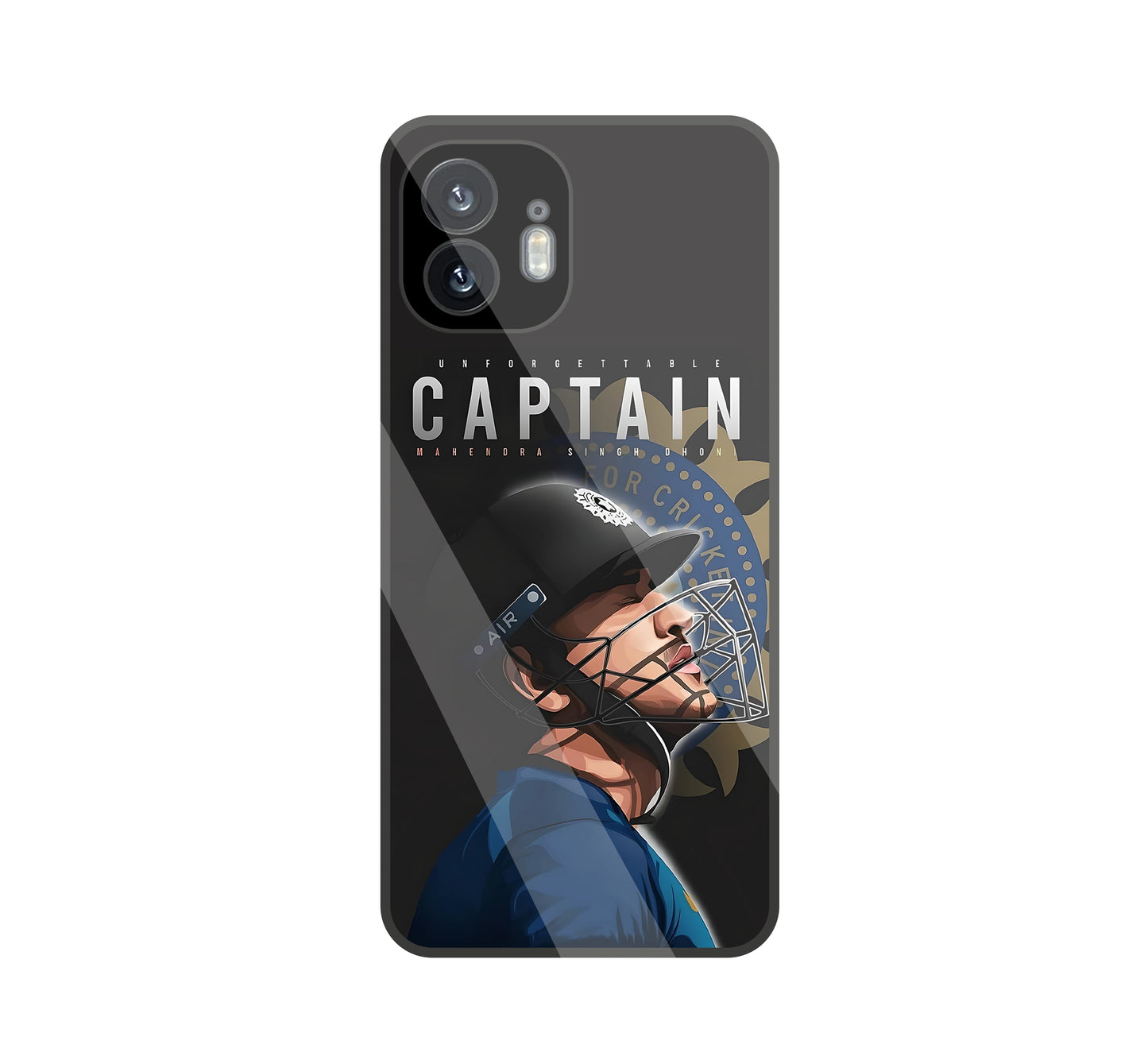 Captain MS Dhoni Glass Case For Nothing Phone 2