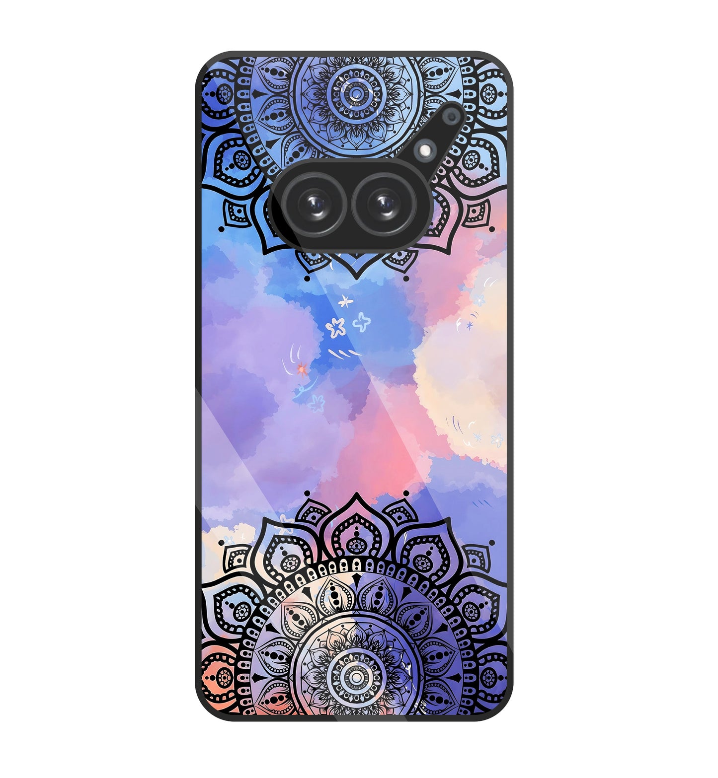 Colorful Mandala Pattern Glass Case For Nothing Phone 2A