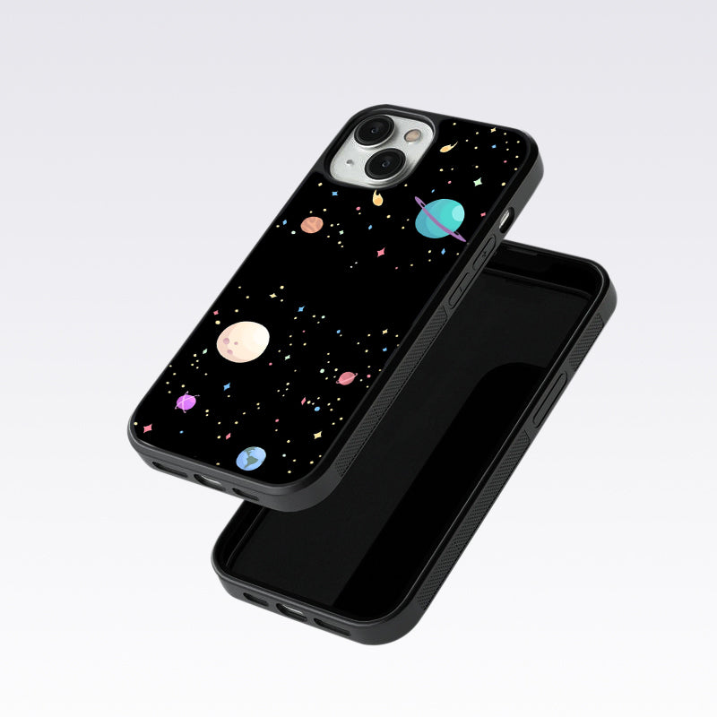 Colorful Space Glass Case For OnePlus 9 Pro