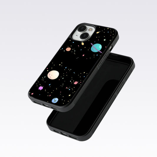 Colorful Space Glass Case For OnePlus Nord