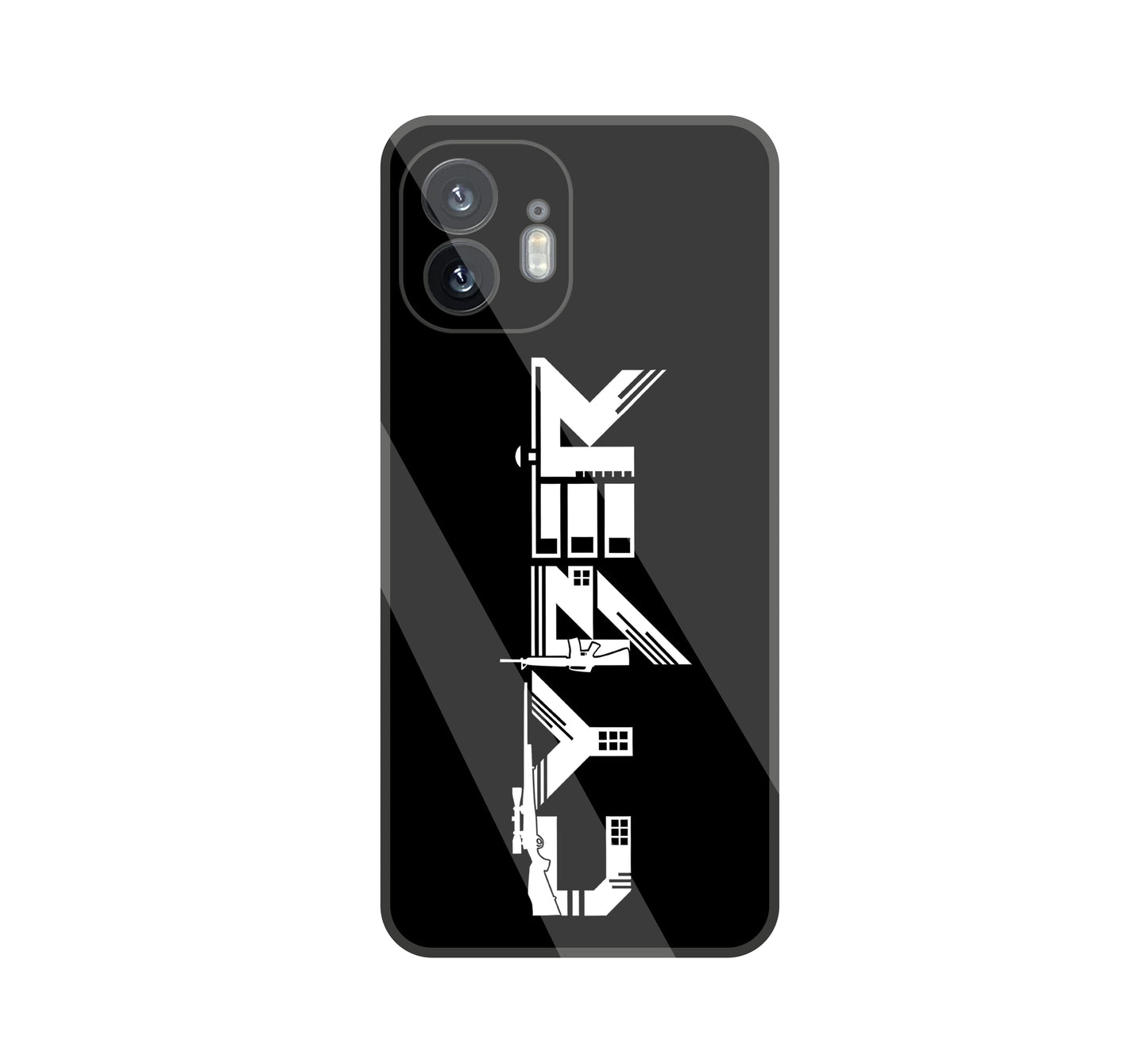 Cyber Gun glass Case For Nothing Phone 2