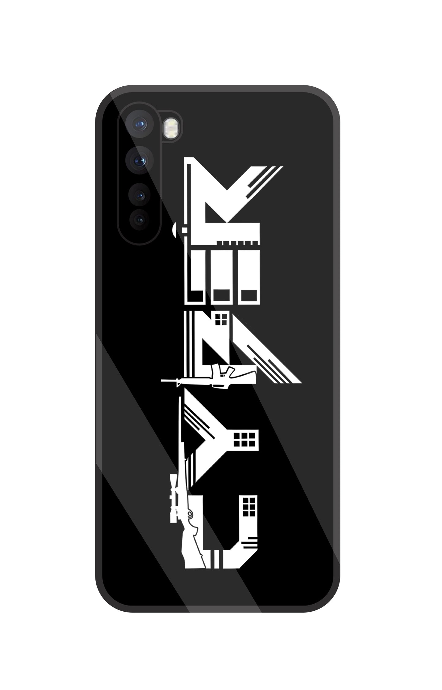 Cyber Gun Glass Case For OnePlus Nord