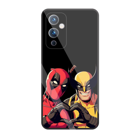 Deadpool & Wolverine Glass Case For OnePlus 9