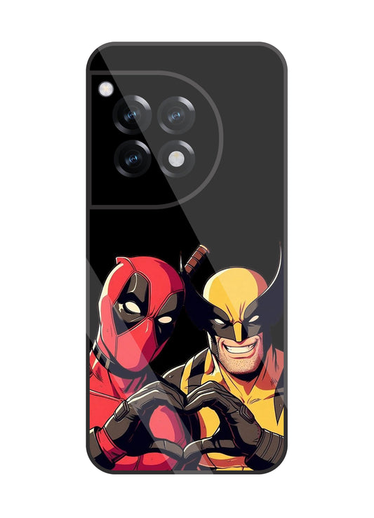 Deadpool & Wolverine Glass Case For OnePlus 12R
