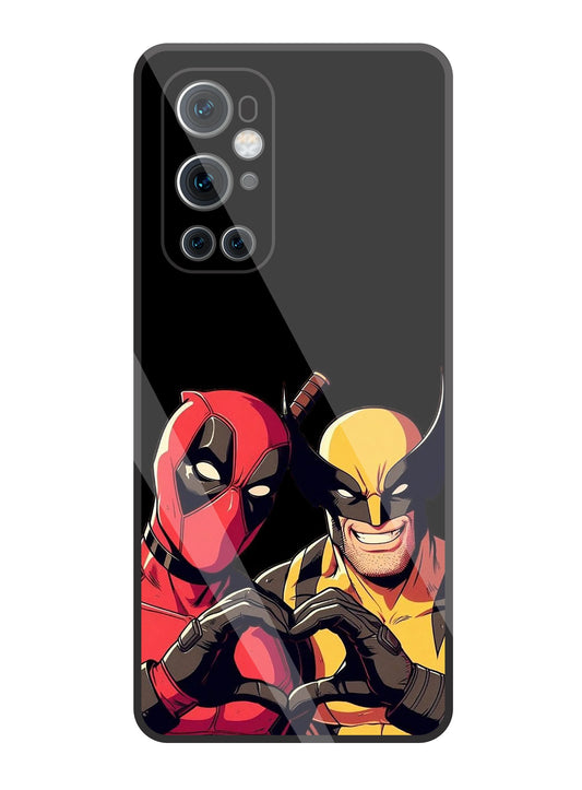 Deadpool & Wolverine Glass Case For OnePlus 9 Pro