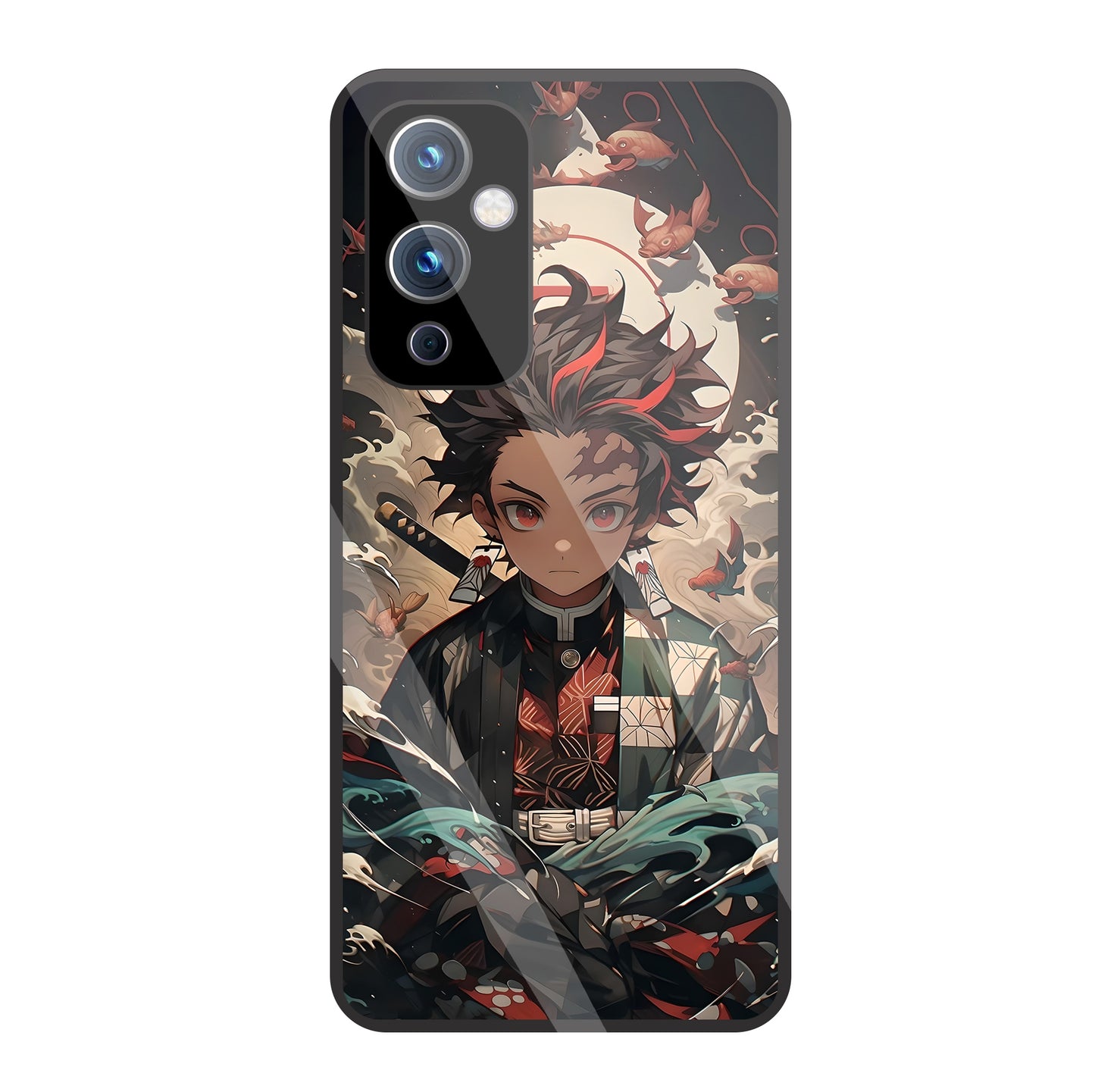 Demon Slayer Glass Case For OnePlus 9