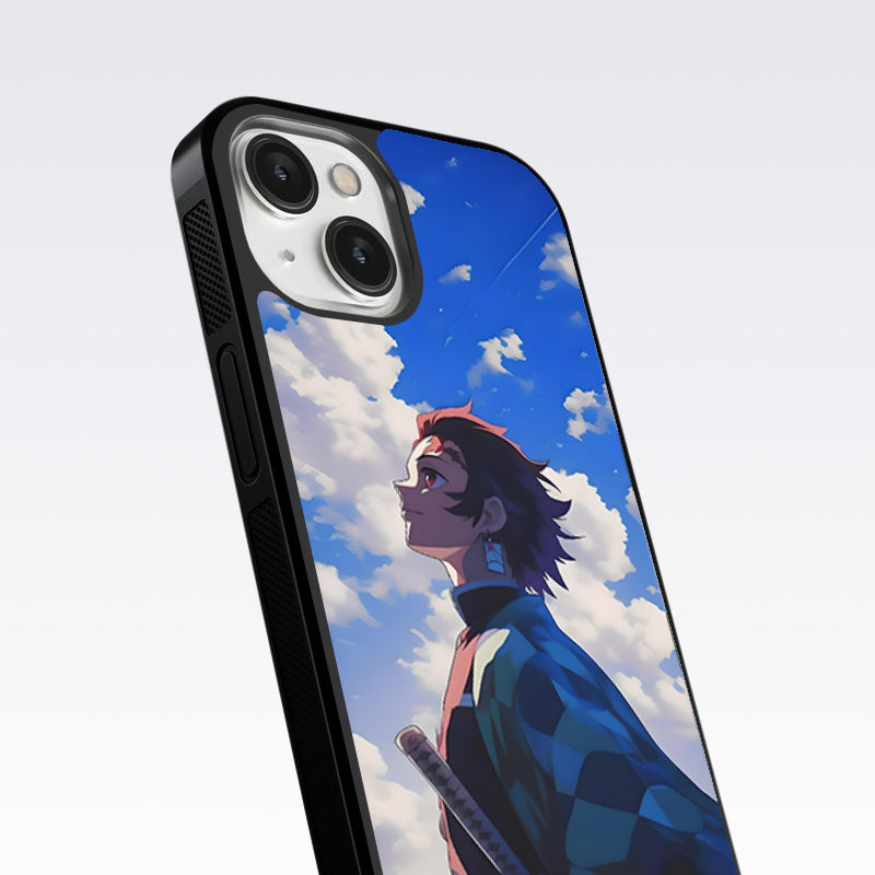 Demon Slayer-Tanjiro Kamado Glass Case For Nothing Phone 1