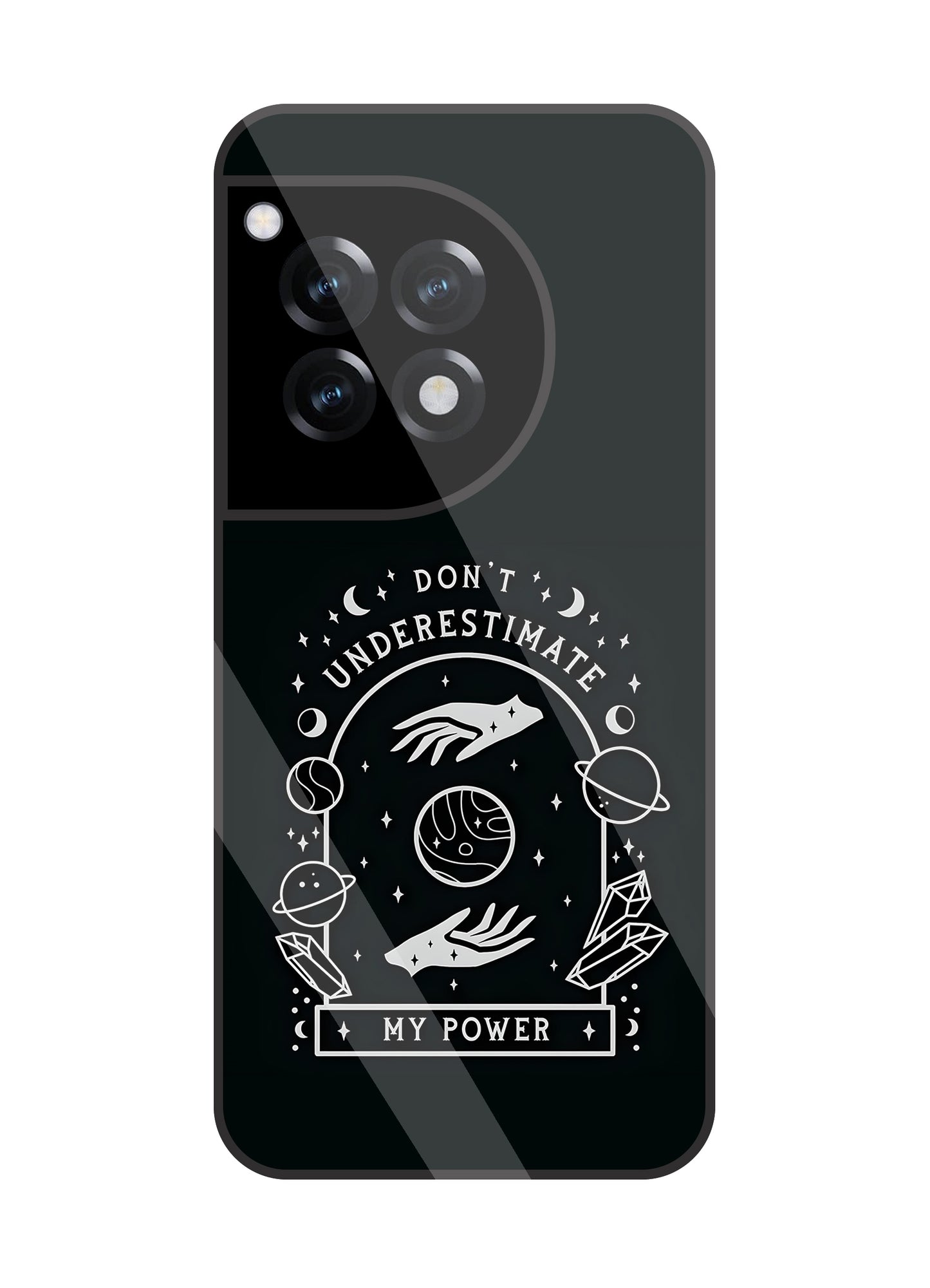 Don't Underestimate My Power Glass Case For OnePlus 12R