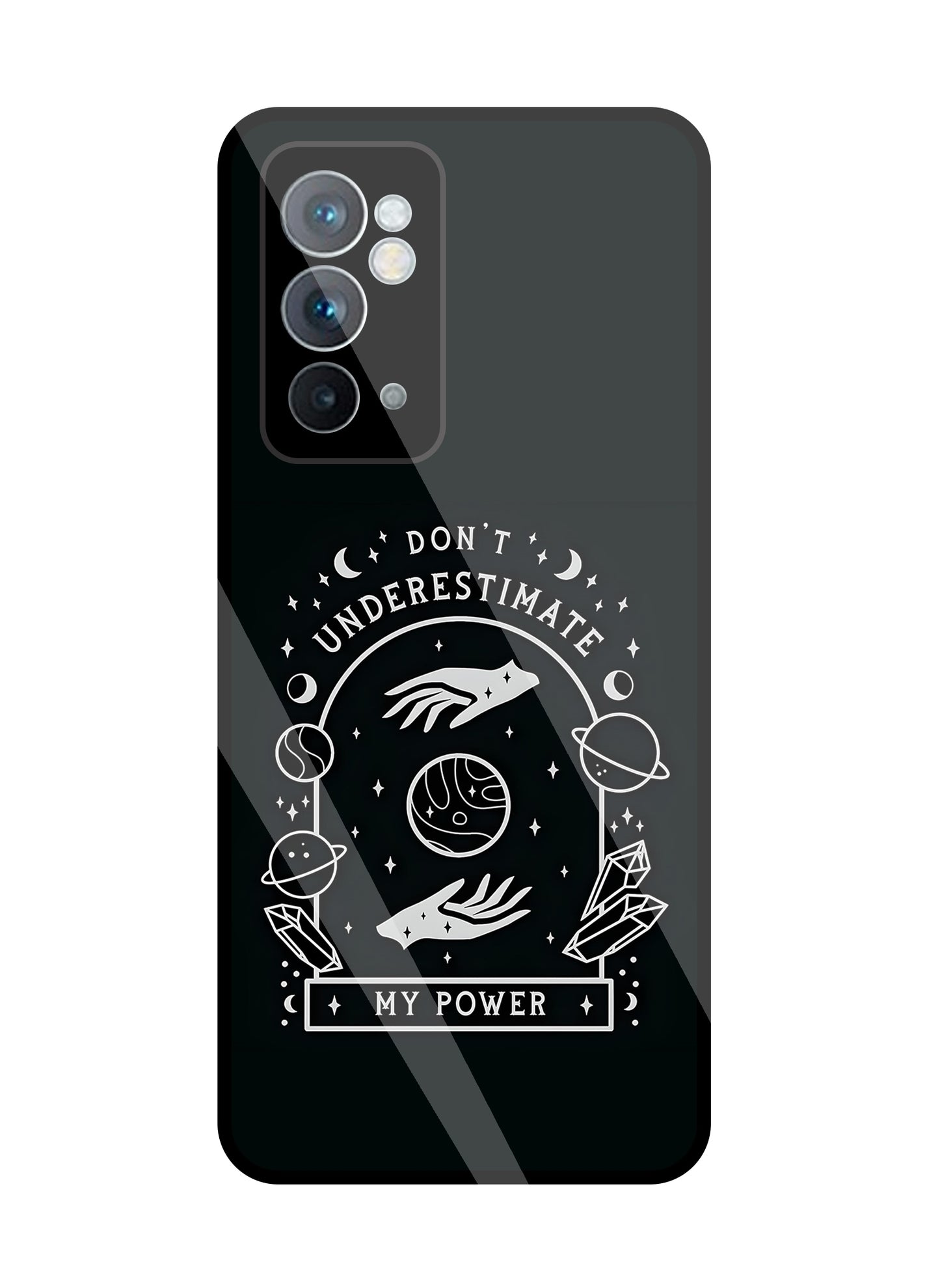 Don't Underestimate My Power Glass Case For OnePlus 9RT