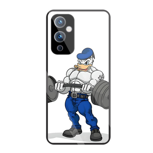 Donald Duck With Gym Glass Case For OnePlus 9