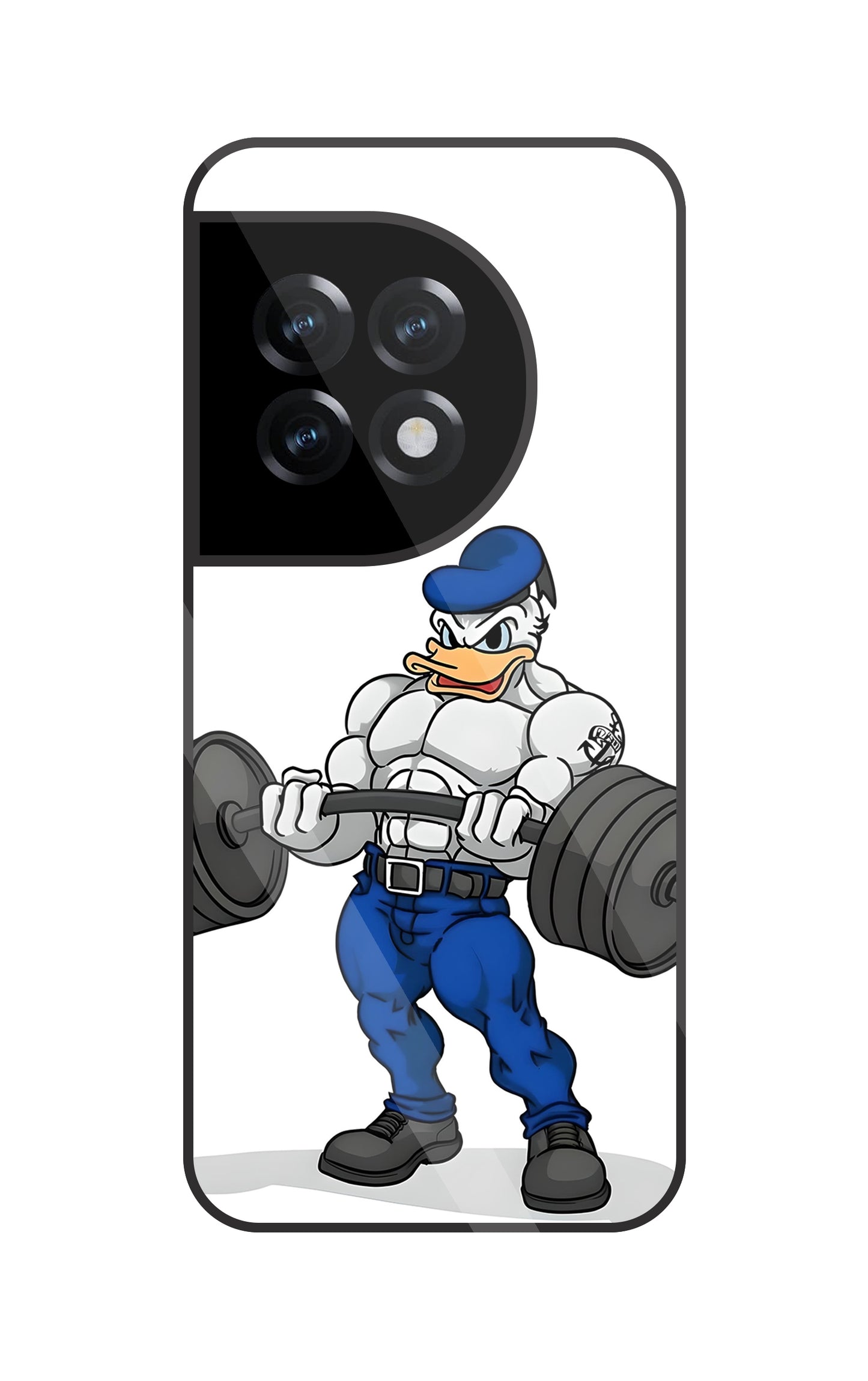 Donald Duck With Gym Glass Case For OnePlus 11R