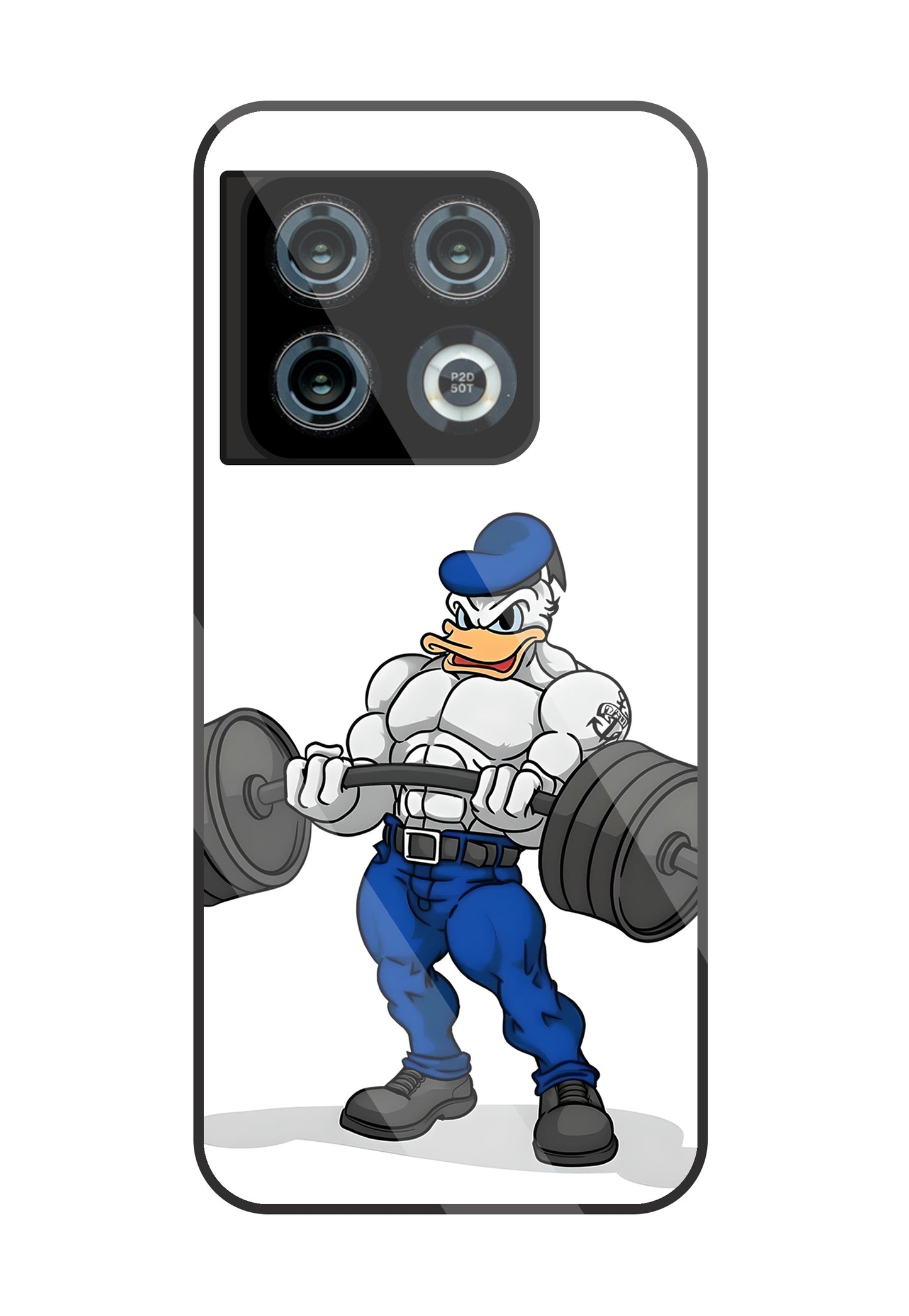 Donald Duck With Gym Glass Case For OnePlus 10 Pro