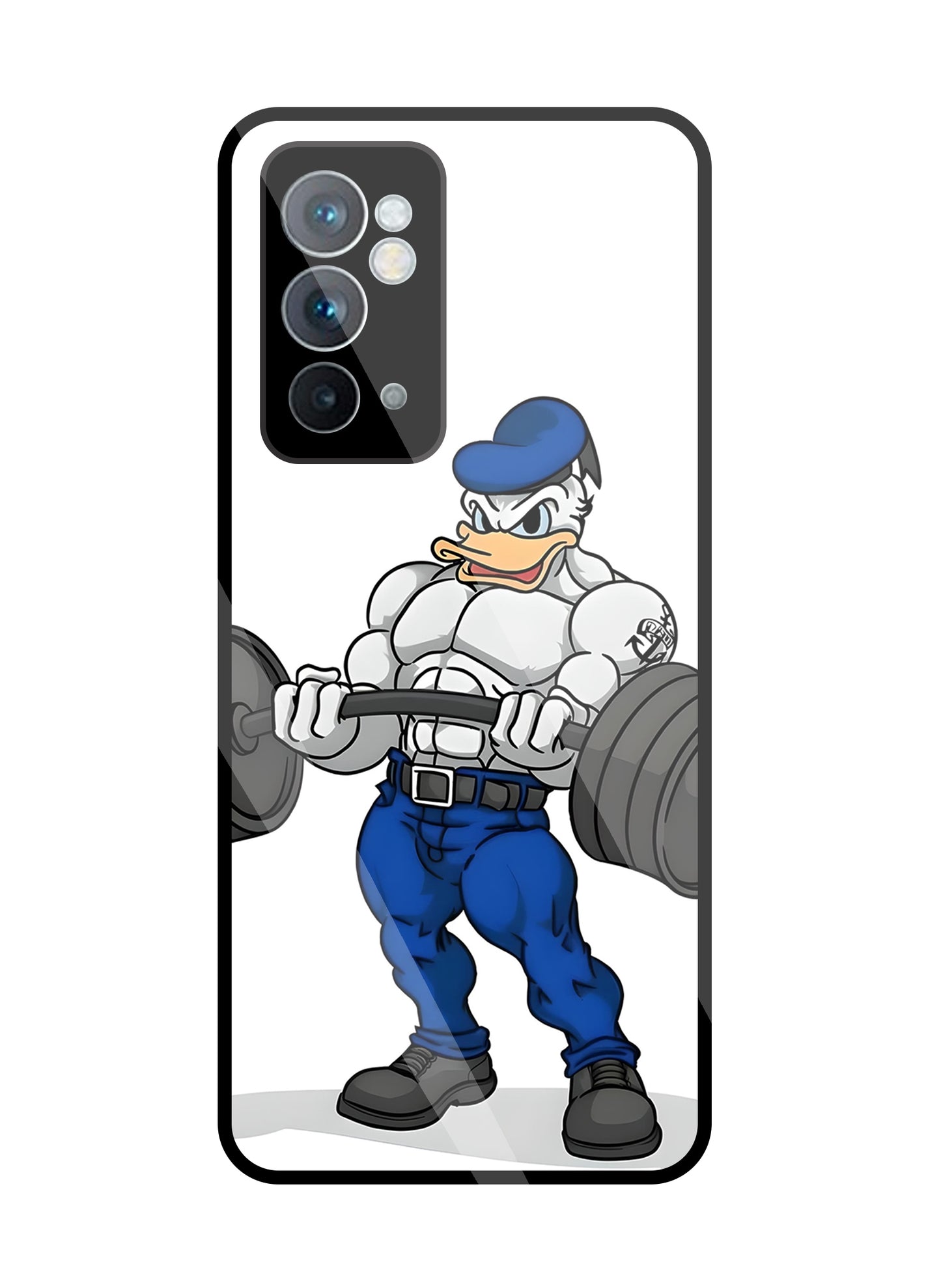 Donald Duck With Gym Glass Case For OnePlus 9RT