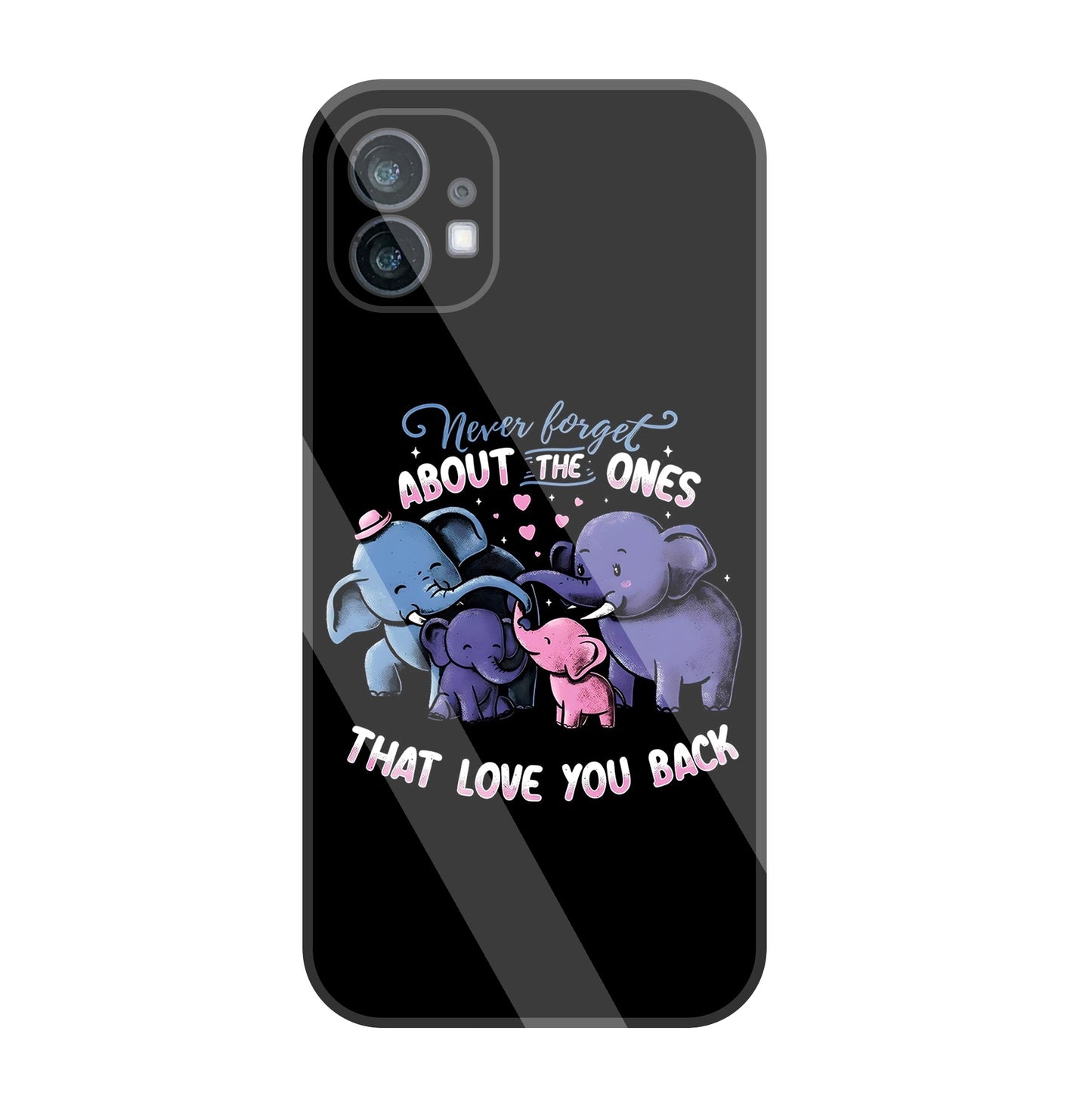Elephant Family Glass Case For Nothing Phone 1
