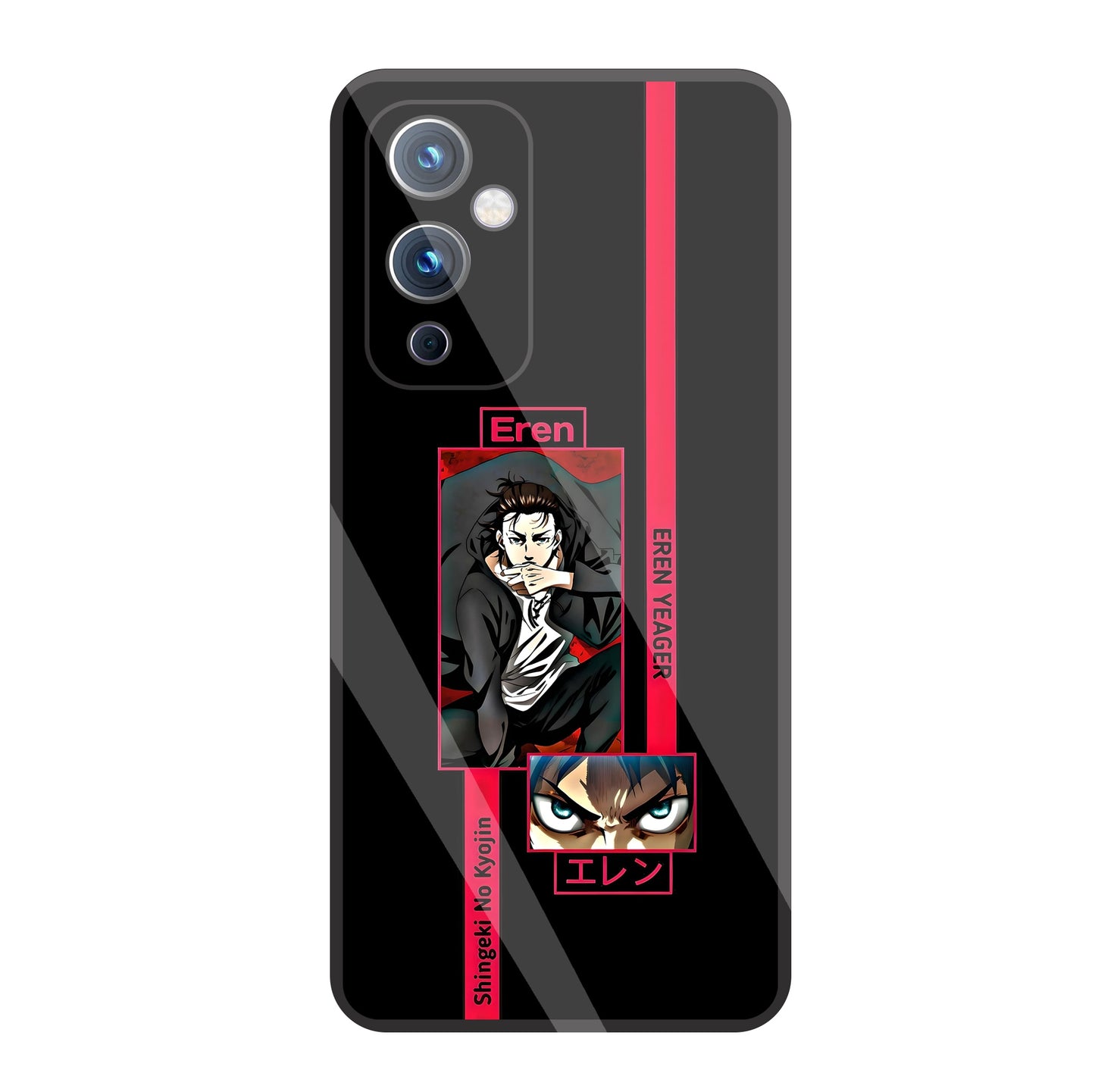 Eren Anime Glass Case For OnePlus 9