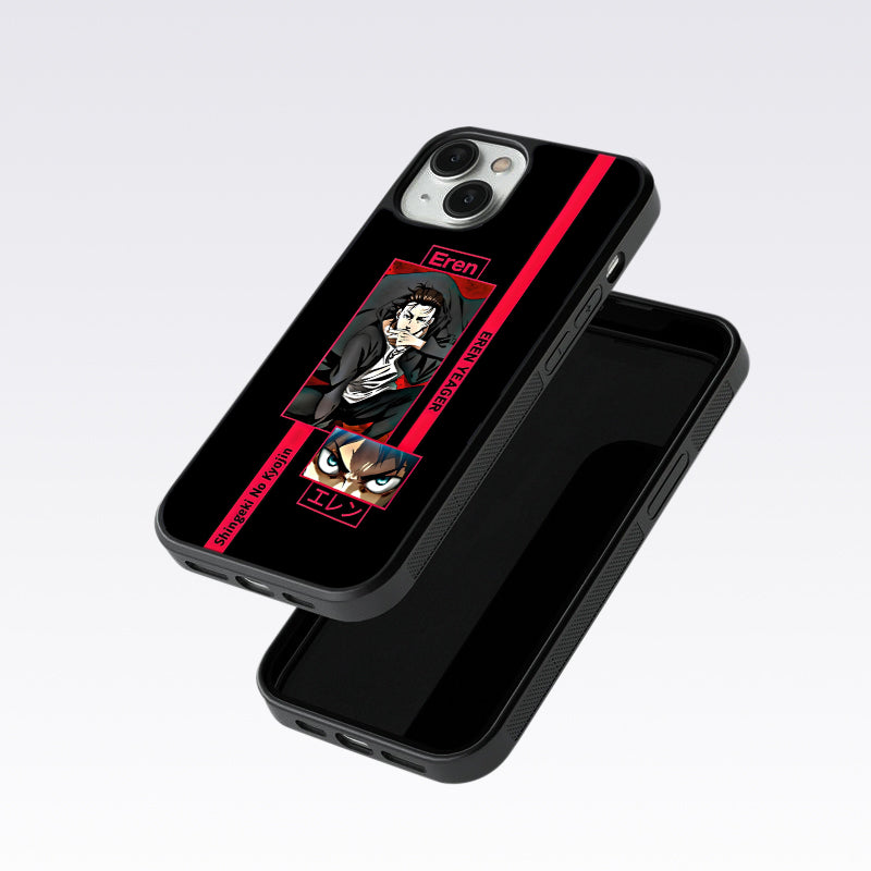 Eren Anime Glass Case For OnePlus 9 Pro
