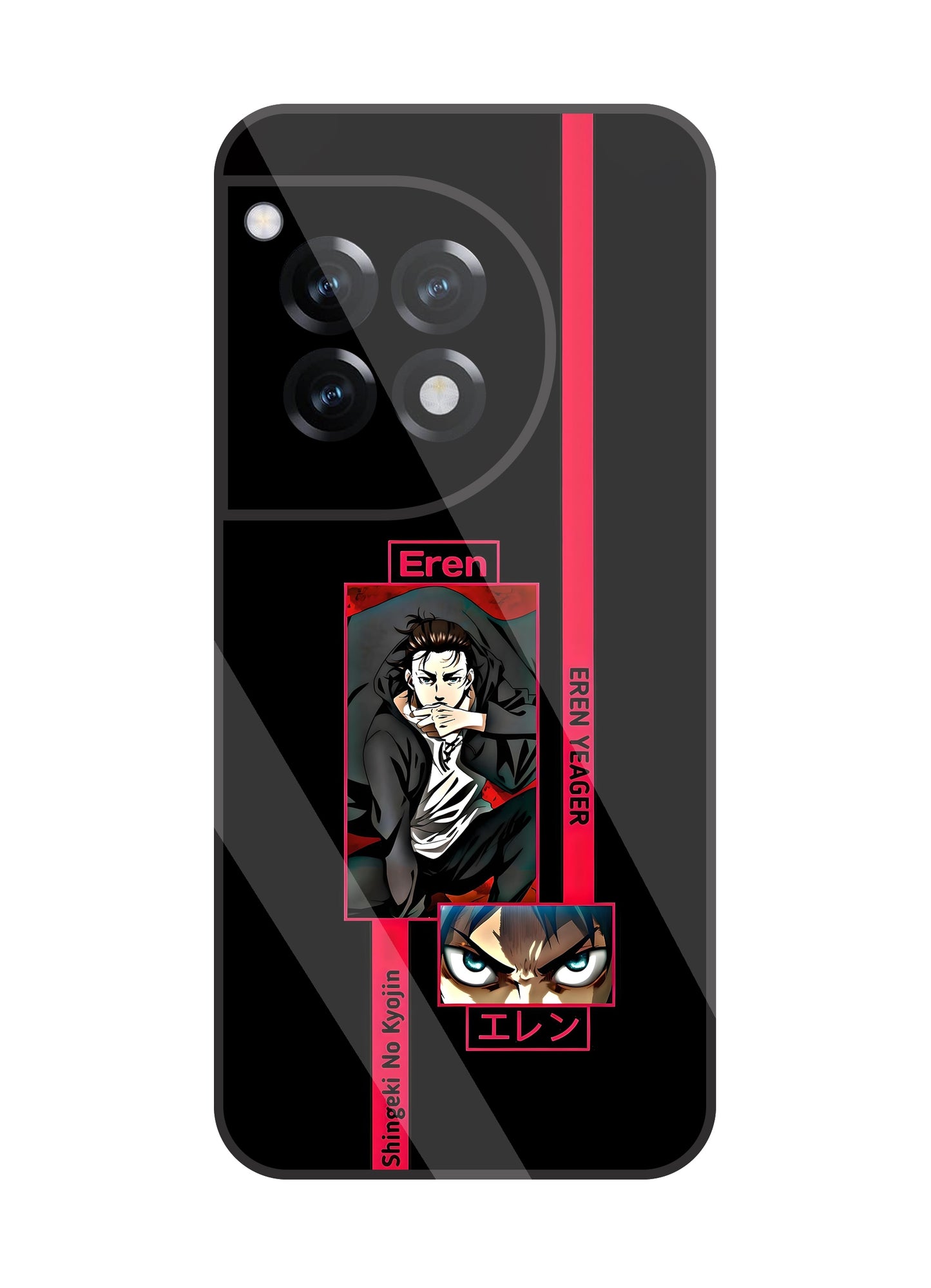 Eren Anime Glass Case For OnePlus 12R