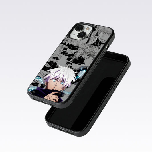Gojo with bolt Glass Case For Nothing Phone 1