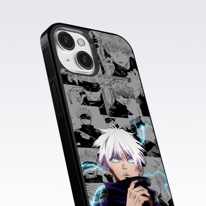 Gojo With Bolt Glass Case For OnePlus Nord