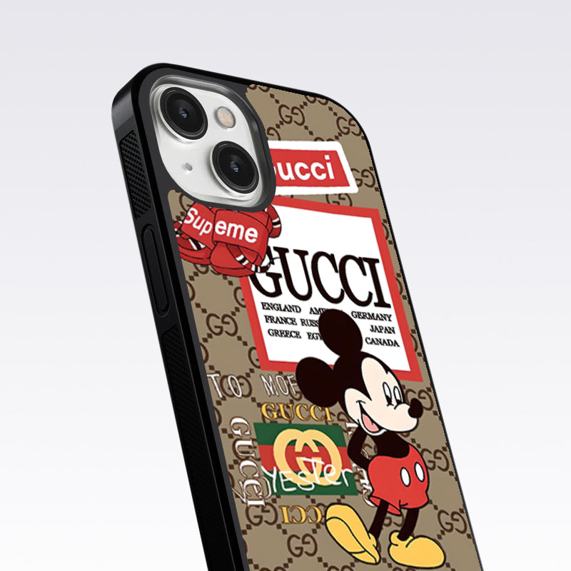 Gucci Mickey Glass Case For OnePlus 9