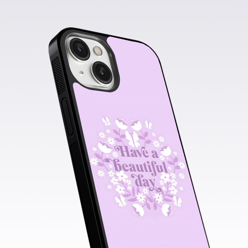 Have A Beautiful Day Pink Glass Case For OnePlus 12R