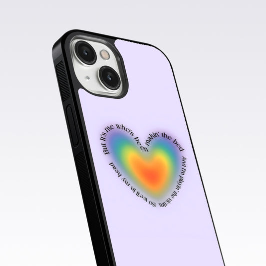 Heart With Neon Colour Glass Case For Nothing Phone 2