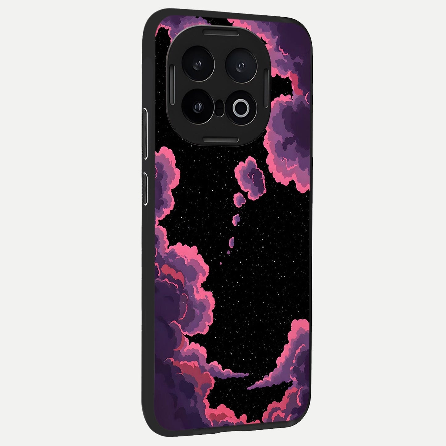 Cosmic Cloud Journey back cover for iQOO 13 slim fit glass case with vibrant aesthetic design
