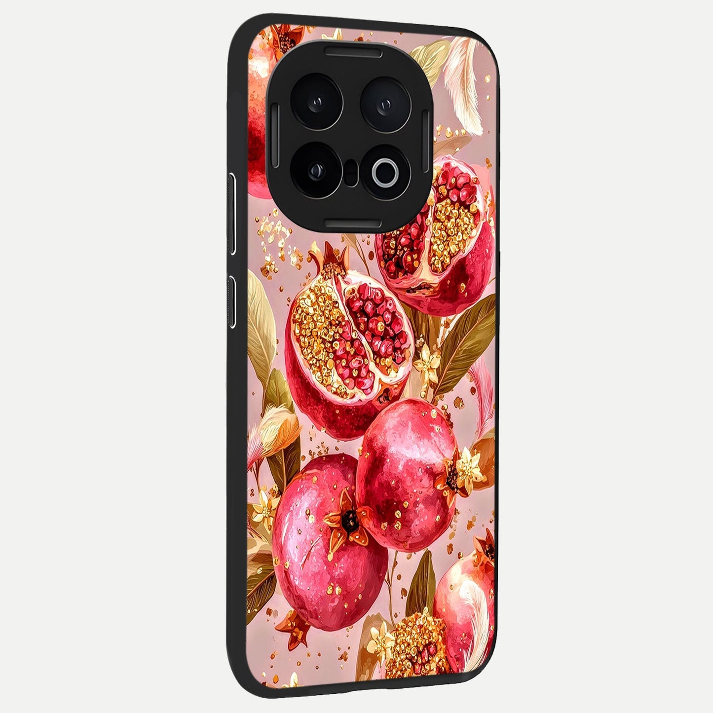 Golden Bloom Glow back cover for iQOO 13 slim fit glass case with vibrant aesthetic design