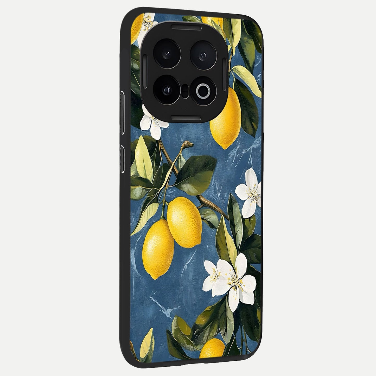 Lemon Dream Garden back cover for iQOO 13 slim fit glass case with vibrant aesthetic design