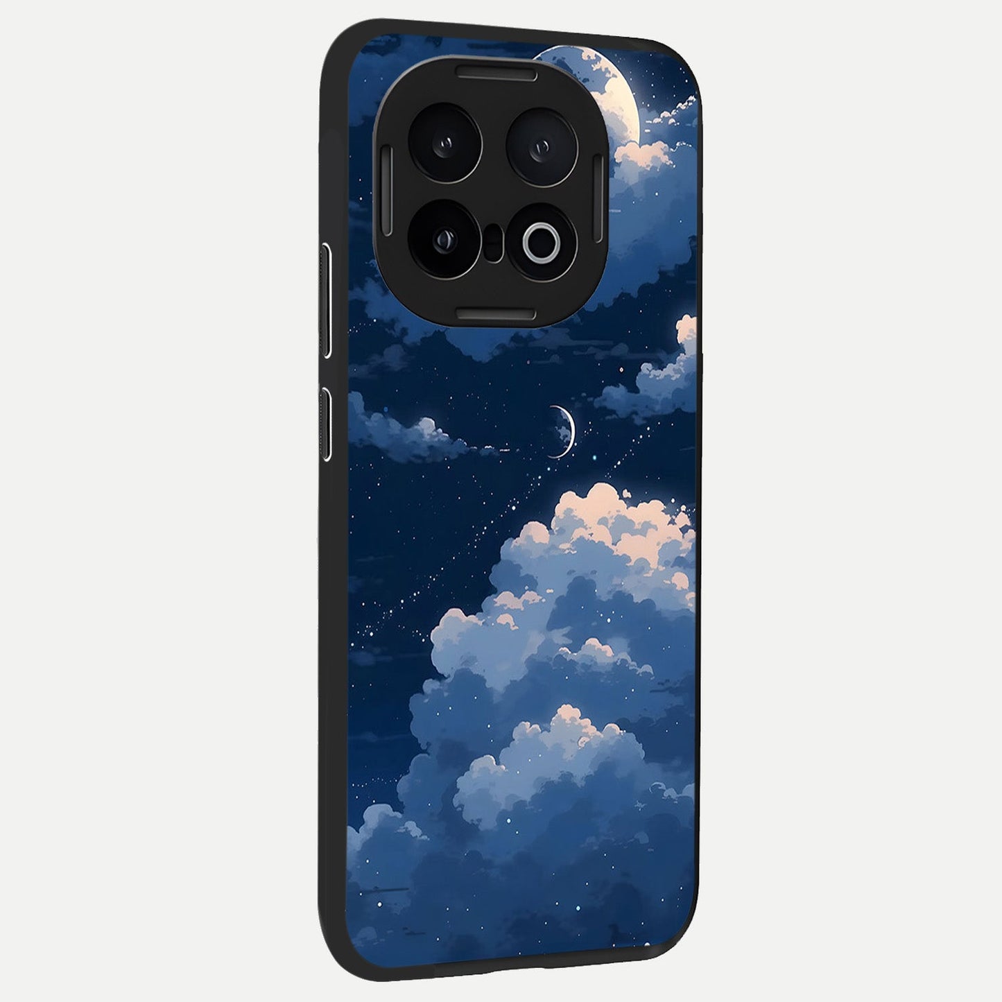 Moon Dream Haze back cover for iQOO 13 slim fit glass case with vibrant aesthetic design