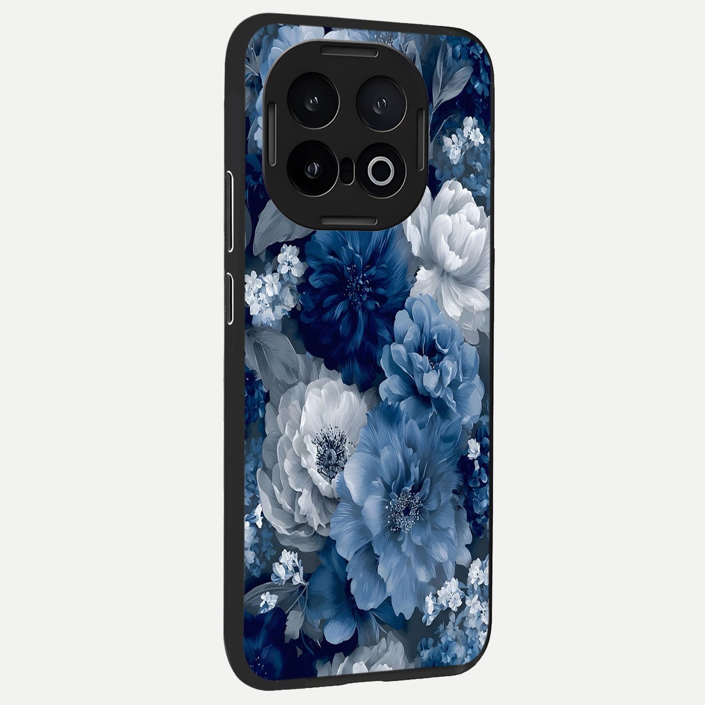 Royal Bloom Garden back cover for iQOO 13 slim fit glass case with vibrant aesthetic design