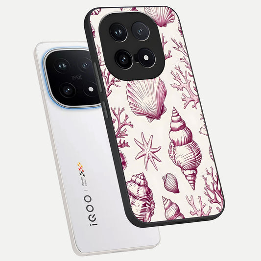 Pink Power Sparks phone case for iQOO 15 showing premium glass back cover with detailed artwork