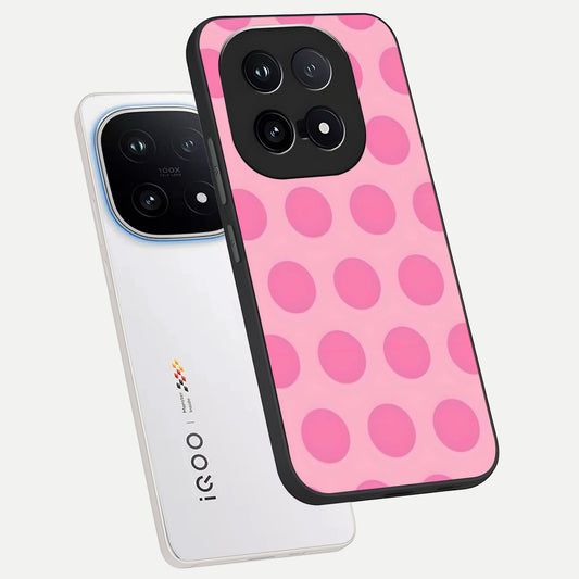 Sweet Dot Dreams phone case for iQOO 15 showing premium glass back cover with detailed artwork