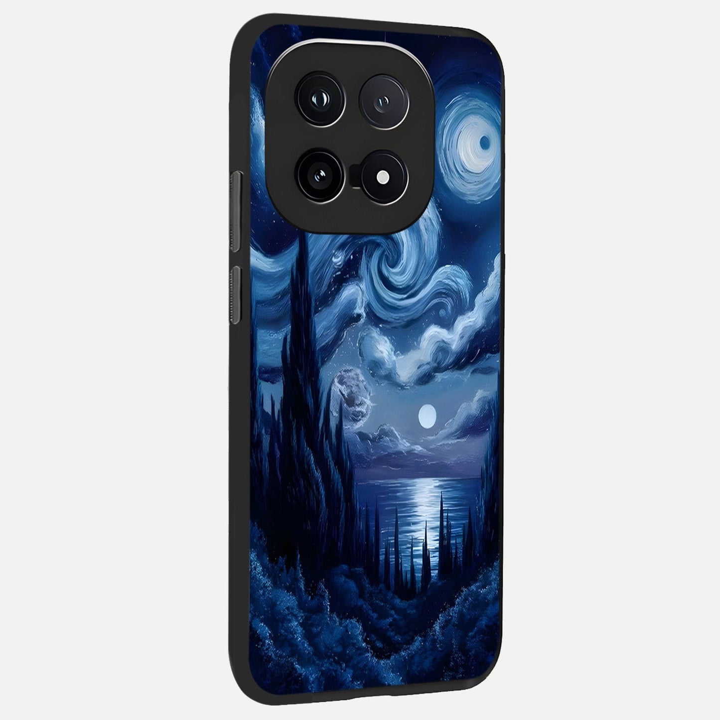 Celestial Dream Van Gogh back cover for iQOO 15 slim fit glass case with vibrant aesthetic design