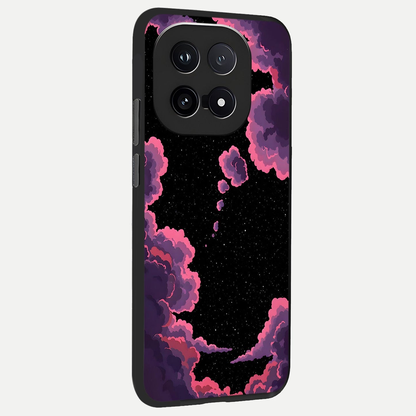 Cosmic Cloud Journey back cover for iQOO 15 slim fit glass case with vibrant aesthetic design