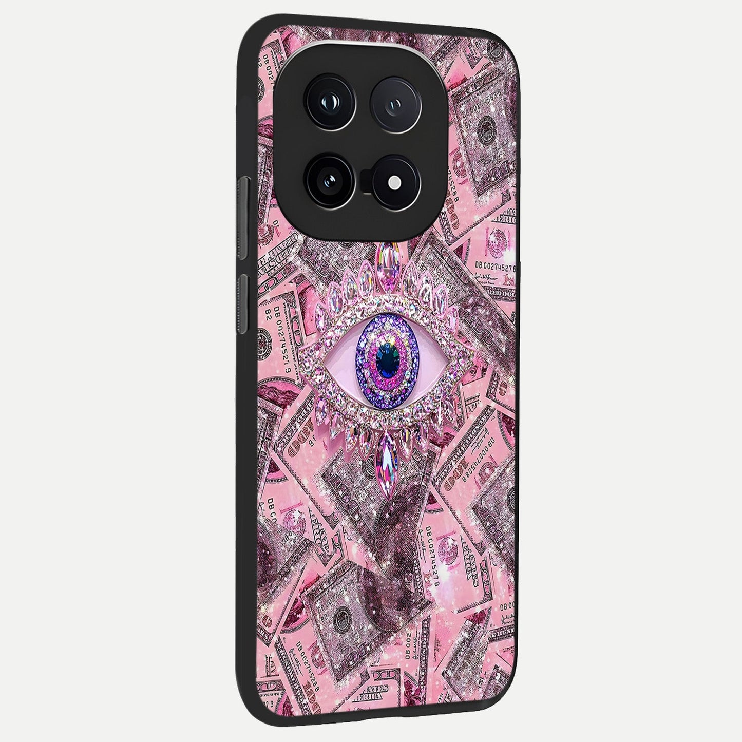 Money Eye Luxe back cover for iQOO 15 slim fit glass case with vibrant aesthetic design