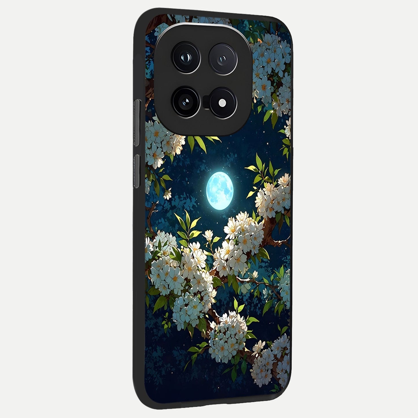 Moonlit Blossom Dream back cover for iQOO 15 slim fit glass case with vibrant aesthetic design
