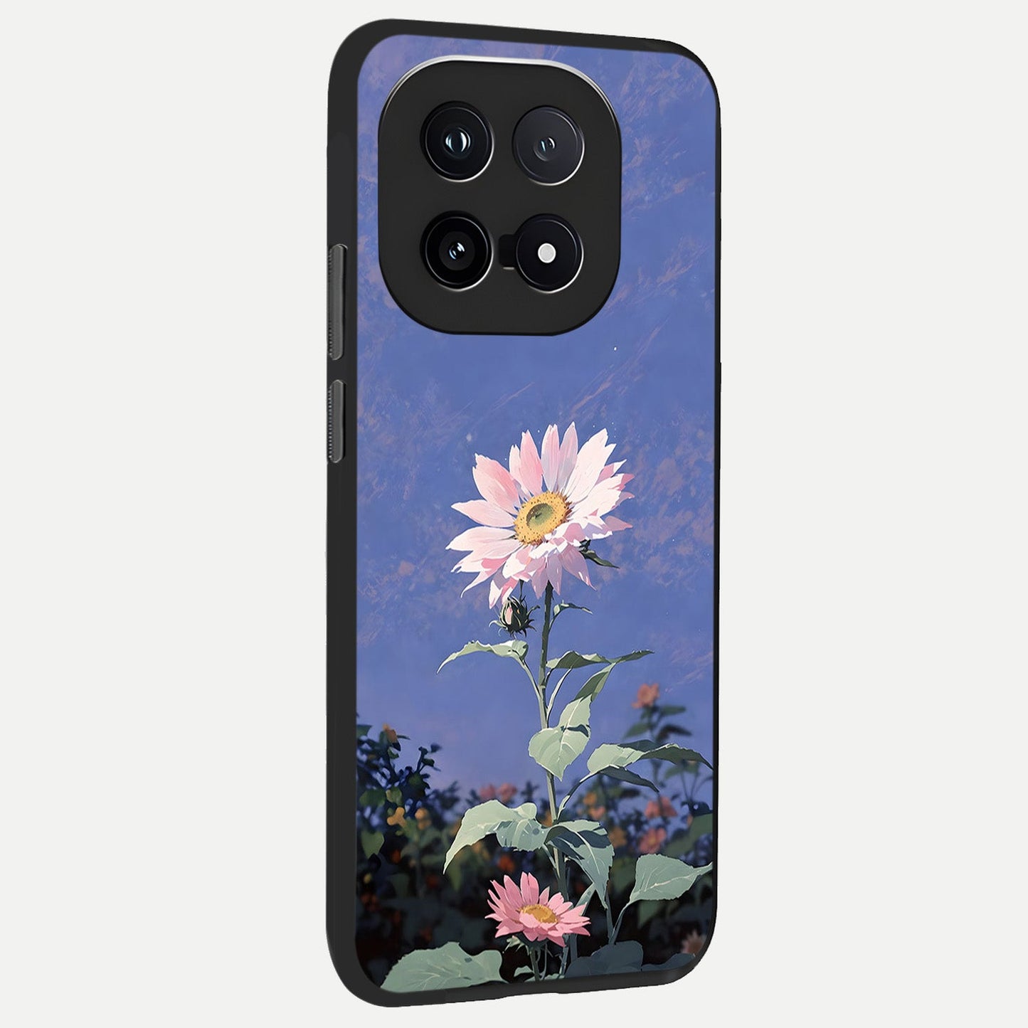 Pink Shells Outline back cover for iQOO 15 slim fit glass case with vibrant aesthetic design
