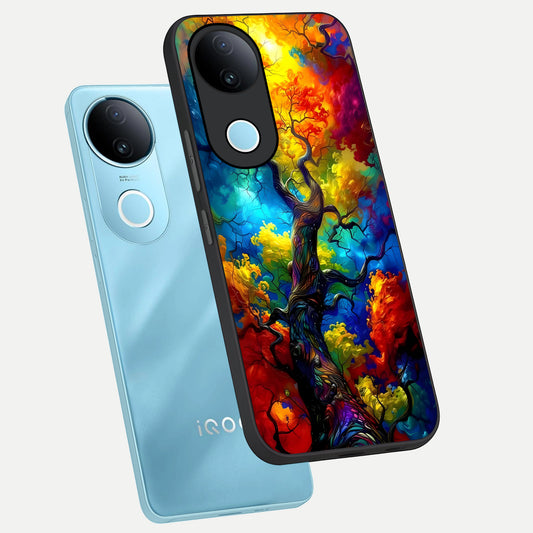 Colorful Soda Bottles phone case for iQOO Z10R showing premium glass back cover with detailed artwork