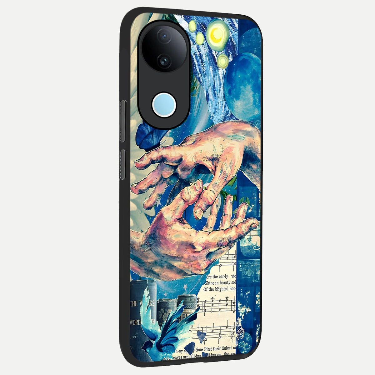 Aesthetic Divider back cover For iQOO Z10R 5G slim fit glass case with vibrant aesthetic design