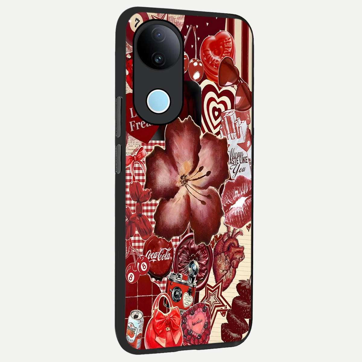 Aesthetic Little Freak back cover For iQOO Z10R 5G slim fit glass case with vibrant aesthetic design