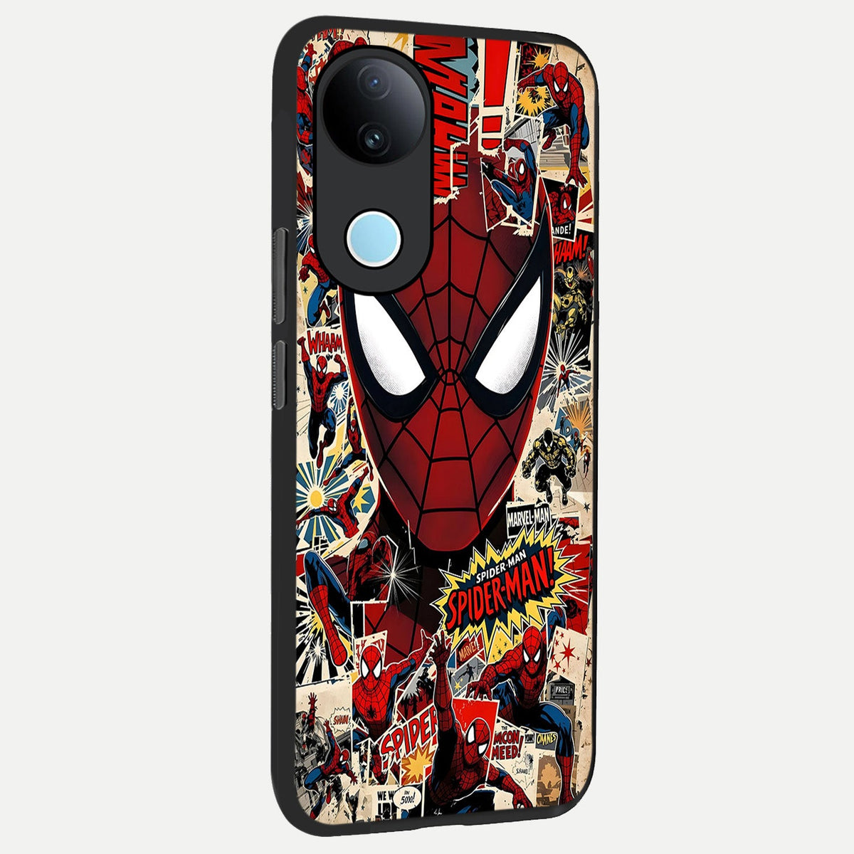 Aesthetic Wonder Spider back cover For iQOO Z10R 5G slim fit glass case with vibrant aesthetic design