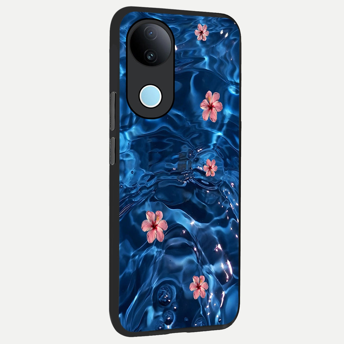 Bloom Thread Art back cover For iQOO Z10R 5G slim fit glass case with vibrant aesthetic design