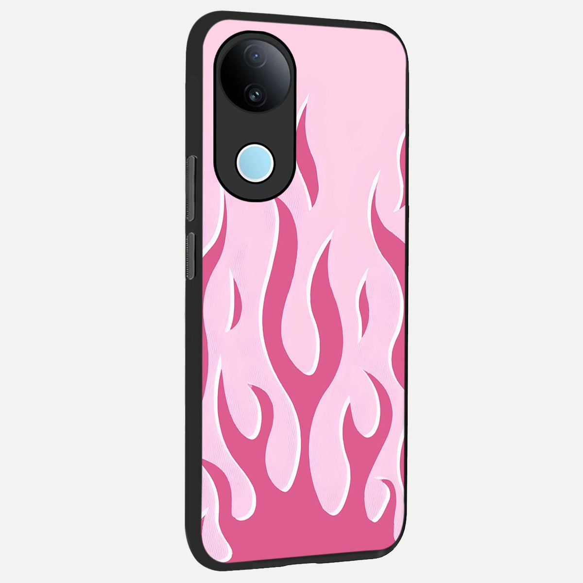 Blush Flame Energy back cover For iQOO Z10R 5G slim fit glass case with vibrant aesthetic design